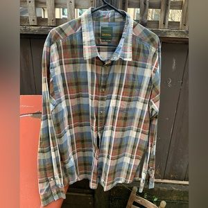 Mint button down Prana XL shirt.